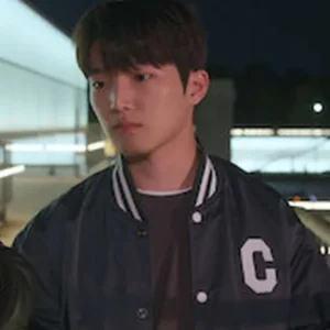 Choi Min young XO Kitty Black Varsity Jacket For Sale