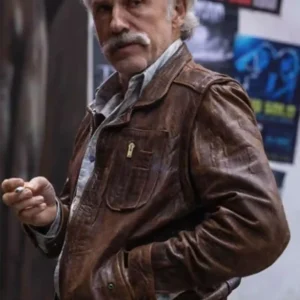Christoph Waltz Old Guy Leather Jacket