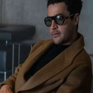 Christopher Abbott Kraven The Hunter Brown Coat
