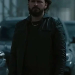 Christopher Abbott Kraven The Hunter Leather Jacket