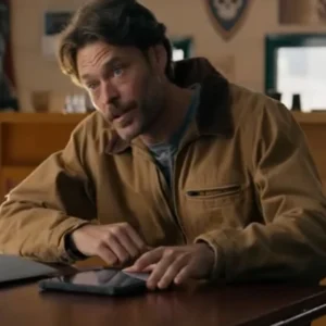 Christopher Backus Dirty Angels Brown Cotton Jacket For Sale