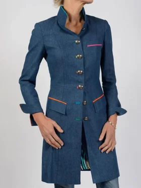 Clare Balding Blue Jacket Front