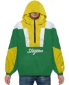 Cole Anorak Green Yellow Stegaro Jacket