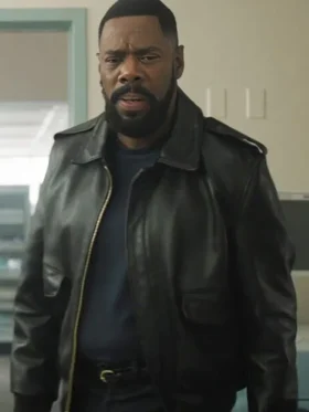 Colman Domingo The Madness Black Leather Jacket