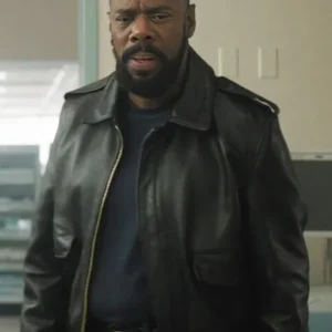 Colman Domingo The Madness Black Leather Jacket