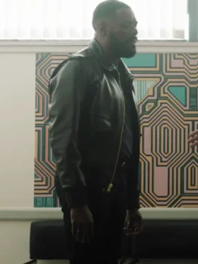 Colman Domingo The Madness Black Leather Jacket For Sale