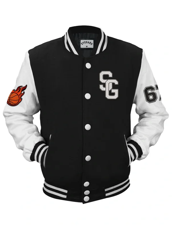 Creed Stegaro Black And White Varsity Jacket