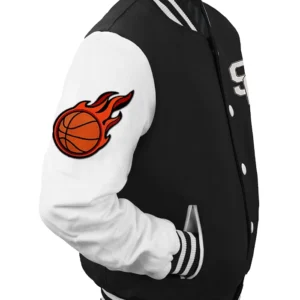 Creed Stegaro Black And White Varsity Jacket Look