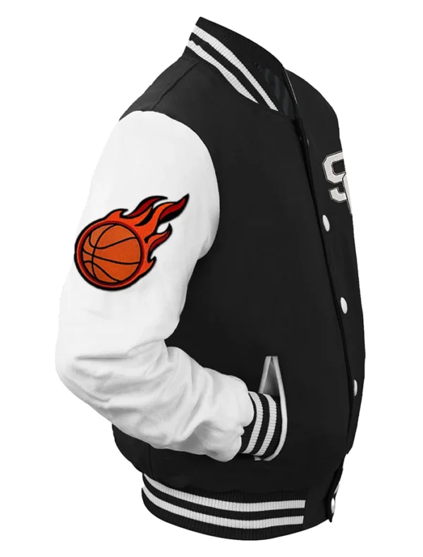 Creed Stegaro Black And White Varsity Jacket Look
