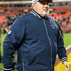 Dallas Cowboys Sideline Coach Bomber Jacket Front
