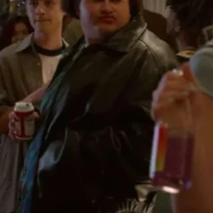 Danny Y2K Black Leather Jacket