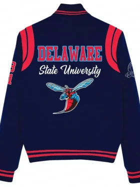 Delaware State University Varsity Wool Jacket Back