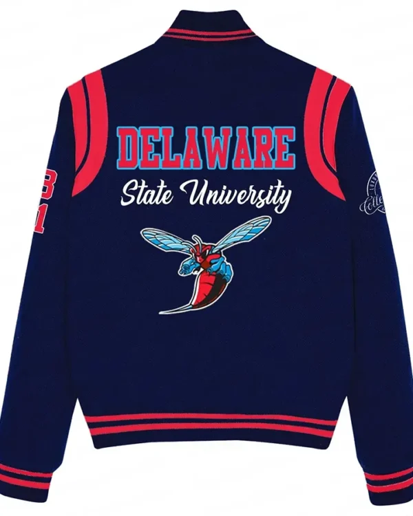 Delaware State University Varsity Wool Jacket Back