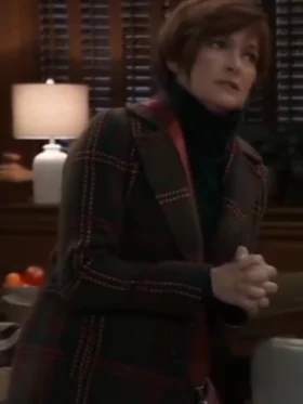 Diane Miller General Hospital Wool Plaid Coat