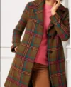 Diane Miller General Hospital Wool Plaid Coat For Sale