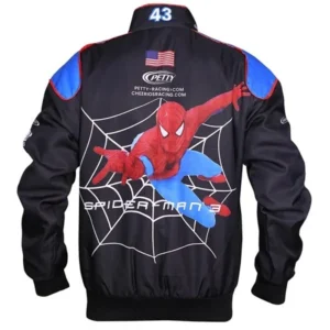 Disney Daytona 500 Spiderman Red Jacket Back