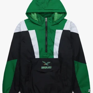 Eagles Starter Hooded Green Jacket