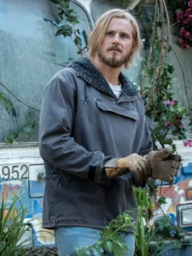 Earth Abides Alexander Ludwig Grey Hooded Jacket