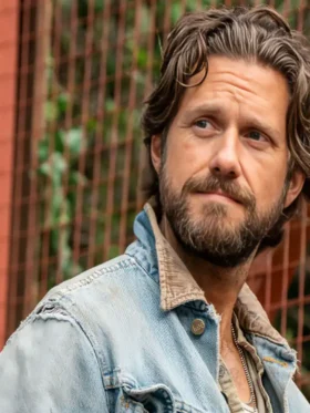Earth Abides Charlie Blue Denim Jacket For Sale