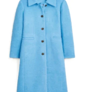 Elsbeth S02 Carrie Preston Blue Wool Coat