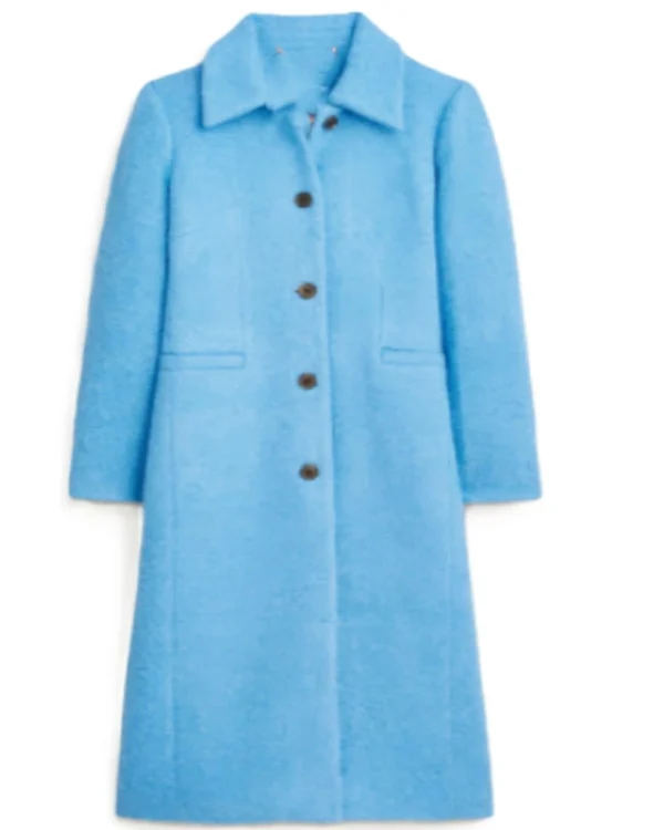 Elsbeth S02 Carrie Preston Blue Wool Coat