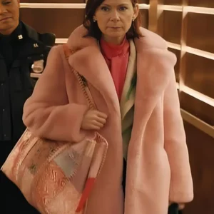 Elsbeth S02 Carrie Preston Pink Fur Coat