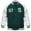 Emmerich Stegaro Green Varsity Jacket