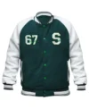 Emmerich Stegaro Green Varsity Jacket