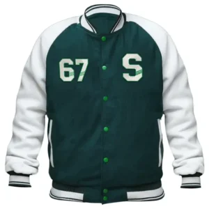 Emmerich Stegaro Green Varsity Jacket