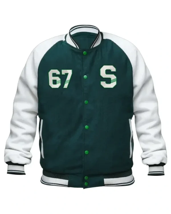 Emmerich Stegaro Green Varsity Jacket