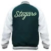Emmerich Stegaro Green Varsity Jacket Back