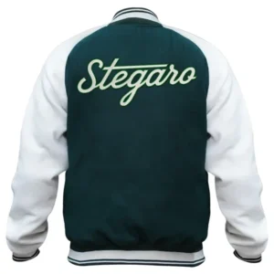 Emmerich Stegaro Green Varsity Jacket Back