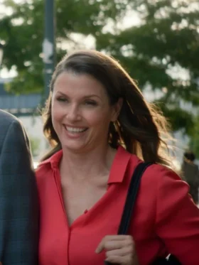 Erin Reagan Blue Bloods S14 Orange Shirt