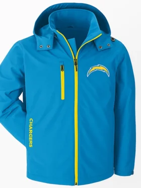 Finn Los Angeles Chargers Blue Full-Zip Jacket