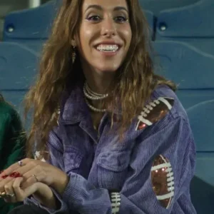 Gabby Kono Abdy Wish You Were Here Purple Jacket