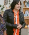 Great British Bake Off Noel Fielding Black Leather Jacket