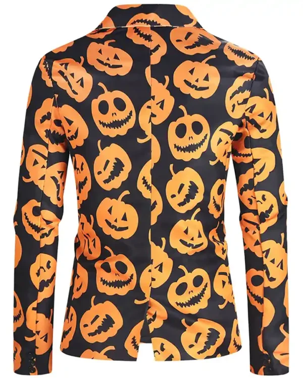 Halloween Party Pumpkin Blazer Back