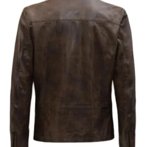 Harrison Ford Star Wars TFA Brown Leather Jacket Back