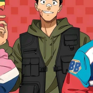 Heisuke Mashimo Sakamoto Days Black Cotton Vest