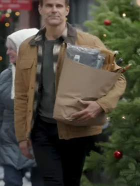 Home Sweet Christmas Cameron Mathison Brown Jacket
