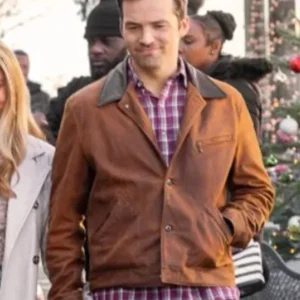 Ian Harding Our Little Secret Brown Leather Jacket