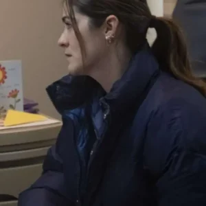 Isabelle Fuhrman Wish You Were Here Blue Puffer Jacket