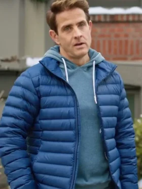 Jack Cooper Jingle Bell Love Blue Puffer Quilted Jacket