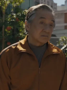 Jackie Chan Karate Kid Legends Orange Track Jacket For Sale