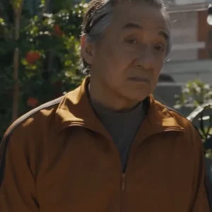 Jackie Chan Karate Kid Legends Orange Track Jacket For Sale