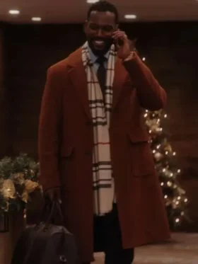 James Meet Me Next Christmas Brown Wool Coat