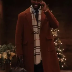 James Meet Me Next Christmas Brown Wool Coat