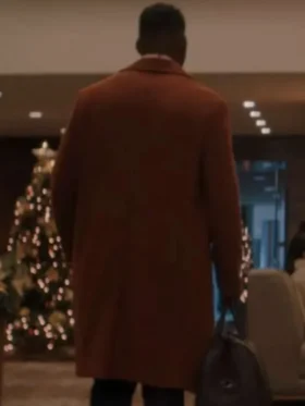 James Meet Me Next Christmas Brown Wool Coat For Sale