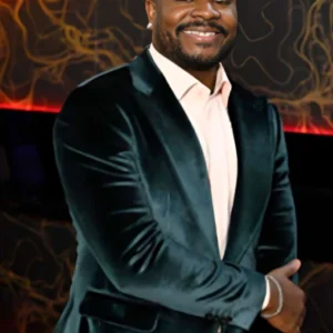 Jan Dan The Voice Season 26 Teal Velvet Blazer