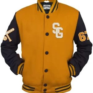 Jayce Base Ball Stegaro Yellow And Black Varsity Jacket